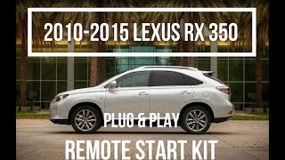 20102015 Lexus RX 350 Plug and Play Remote Start Kit [upl. by Asilrac]