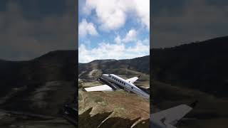 Breathtaking Mountain Airport Departure MSFS  4K Ultra HD [upl. by Laurena]