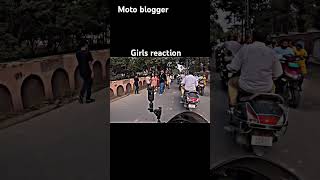 Moto blogger girls reaction [upl. by Wilmott]