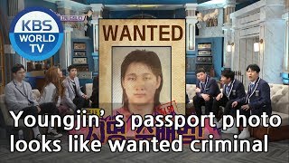 Youngjin’s passport photo looks like wanted criminal Happy Together20190307 [upl. by Efi]