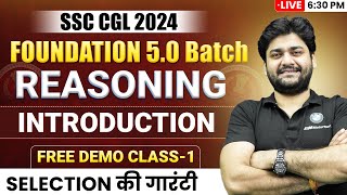 DEMO CLASS 1 REASONING INTRODUCTION CLASS  SSC FOUNDATION 5O  Abhishek Sharma [upl. by Ailenroc]