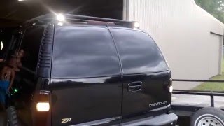 Custom z71 tahoe back up roof rack reverse lights Install [upl. by Dnarud648]