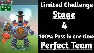 Lords mobile Limited Challenge Full Steam Ahead Stage 4Steambot Limited Challenge Stage 4 [upl. by Malilliw761]