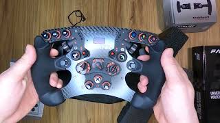 Fanatec unboxing Formula V25X  CS Magnetic Paddle Podium Porsche 911 Wheel Leather [upl. by Nonrev361]