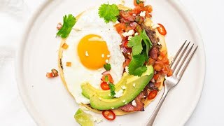 How to make Mexicanstyle breakfast Tostadas [upl. by Amerd]