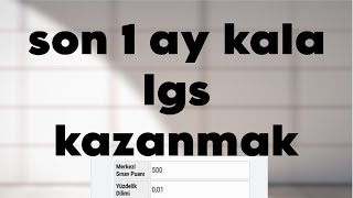 SIFIRDAN SON 1 AYDA LGS NASIL KAZANILIR  Mustafa Study [upl. by Iredale673]