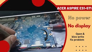 Acer Aspire ES1571  Laptop Not Turning On  No Display  Charging light Orange On  Solution [upl. by Georges]