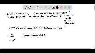 Name each molecular compound a CO b NI3 c SiCl4 d N4Se4 [upl. by Deevan]