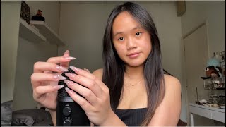 ASMR nail on nail tapping and scratching  minimal talking [upl. by Lewie]