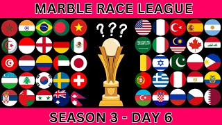 Marble Race League Season 3 DAY 6 Marble Race in Algodoo [upl. by Yrreiht]