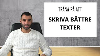 Skriv bättre texter AVANCERAD NIVÅ [upl. by Odlareg]