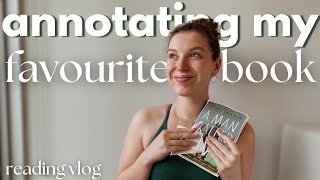 annotate my favourite book with me 🤍 reading vlog [upl. by Nae351]