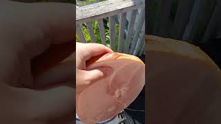 Ham Steak On The Grill [upl. by Stokes]