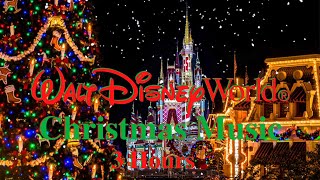 Christmas on Main Street at Magic Kingdom  Disney World Music amp Ambience 3 Hours [upl. by Riva]