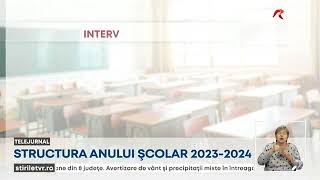 Structura anului școlar 2023  2024 [upl. by Haimerej]