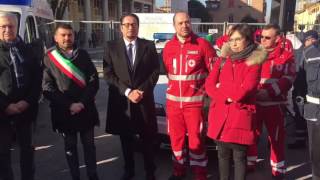 Donazione Ambulanza attrezzata da parte di Palfinger Italia [upl. by Elinore]