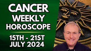 Cancer Horoscope  Weekly Astrology  15th to 21st July 2024 [upl. by Ramas]