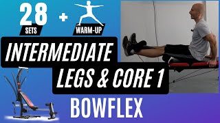 Legs amp Core Intermediate Workout 1  Warmup  28 sets Bowflex BowflexBlaze BowflexPR1000 [upl. by Orv]