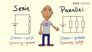 Elektrotechniek stroom en spanning bij serie en parallel schakelingen [upl. by Jerrine]