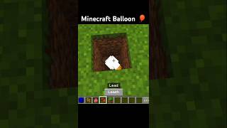 Minecraft Balloon Craft 🎈 shorts minecraft [upl. by Nnylear888]