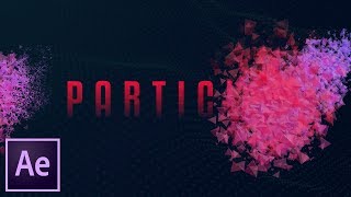 Particle TextLogo Reveal Effect After Effects Tutorial NO PLUGINS [upl. by Dene]