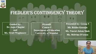 Fiedlers Contingency Model [upl. by Cung263]