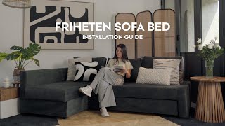 How to change your IKEA Friheten sofa covers with ZERO disassembly  Comfort Works [upl. by Favata146]