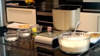 Baking a basic loaf in a Panasonic breadmaker [upl. by Imuy]