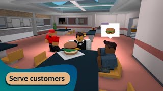 Working at Mcdonalds Roblox [upl. by Shama567]