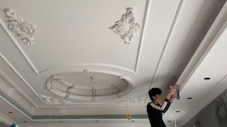 Amazing Skills And Methods To Build And Install The Best Plaster Ceiling For Living Room [upl. by Lal]