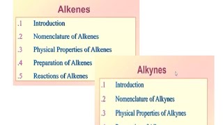 Alkenes and Alkynes الالكينات والالكايناتMedical Chemistry [upl. by Wohlen]