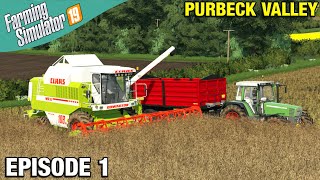 NEW MAP NEW START Farming Simulator 19 Timelapse  Purbeck Valley Farm FS19 Ep 1 [upl. by Adebayo]