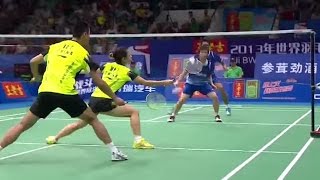 TAhmadLNatsir v Xu CMa JXDF Wang Lao Ji BWF World Champ 2013 [upl. by Attehcnoc467]