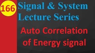 Auto Correlation of Energy Signals Basics Definition and Function [upl. by Ettennek776]