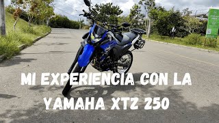 Mi experiencia con la moto Yamaha xtz 250 ya tiene 41mil km yamaha [upl. by Schmidt56]