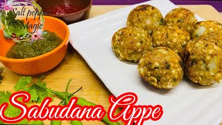 Sabudana AppeAppe Recipe Breakfast Recipe [upl. by Nrev]