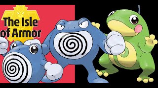 HOW TO Evolve Poliwhirl into Poliwrath and Politoed in Pokemon Sword and Shield Isle of Armor DLC [upl. by Aciretehs204]