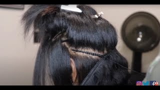 3Row SewIn Hair Extension Makeover 10  Add Length amp Volume with SLRawVirginHair [upl. by Ailaht]