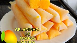 Como fazer geladinho de manga natural [upl. by Ruamaj214]