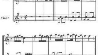 3rd of 5  Campagnoli Allegretto in F  flute amp violin duet [upl. by Nigen]