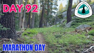 2024 PCT Thru Hike Day 92 Marathon Day [upl. by Ahsinehs]