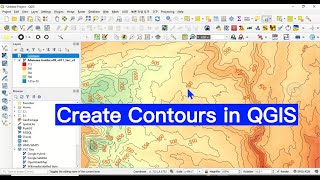 Create Contours from DEM in QGIS [upl. by Ris60]