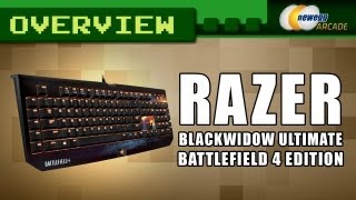 Battlefield 4 Razer BlackWidow Ultimate Mechanical PC Gaming Keyboard Overview  Newegg Arcade [upl. by Elokin991]