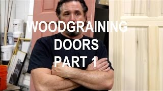 Wood graining doors [upl. by Barabbas]