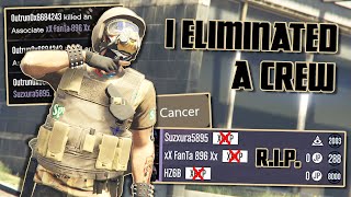 I ELIMINATED an Entire Crew RIP XRIP GTA Online [upl. by Aridni496]