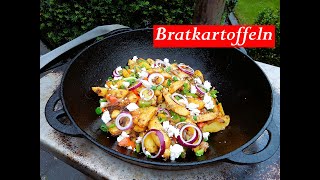 Knusprige Bratkartoffeln mit Thunfisch nach Griechische Art Kazan Dutch Oven Rezepte [upl. by Okram]