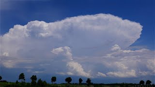 Gwałtowna burza ⚡️ GRAD  Duża aktywność elektryczna  300524 r [upl. by Colver]