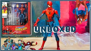 Unboxing Mafex SpiderMan 075 BOOTLEG 😬😬 [upl. by Alemac580]