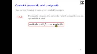 Lezioni di chimica  Nomenclatura  5 idrossidi ossiacidi [upl. by Ytissahc]