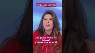 Silvio Santos SiSI pergunta Lívia Andrade quantas revistas 😂 [upl. by Ynots269]